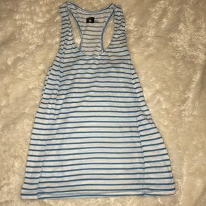 Stripped Tank | Blue & White